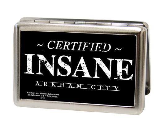 Business Card Holder - LARGE - CERTIFIED INSANE-ARKHAM CITY FCG Black White