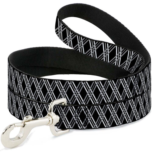 Dog Leash - Zig Zag Black/Gray/White