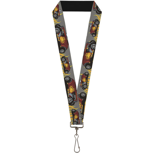 Lanyard - 1.0" - Hot Rod w Flames