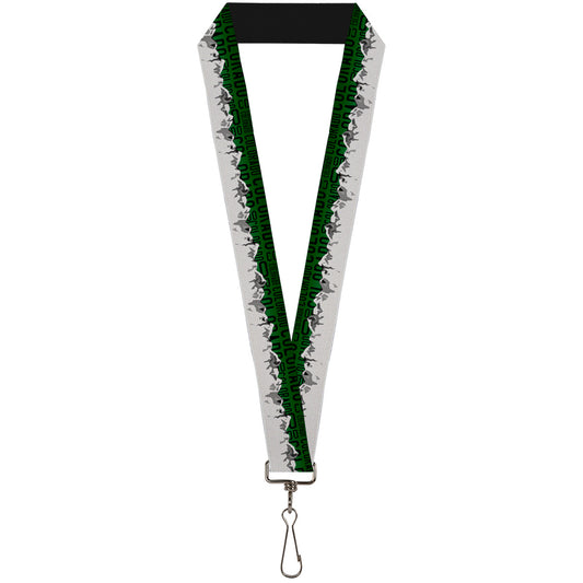 Lanyard - 1.0" - Colorado Mountains Green Black Text Grays