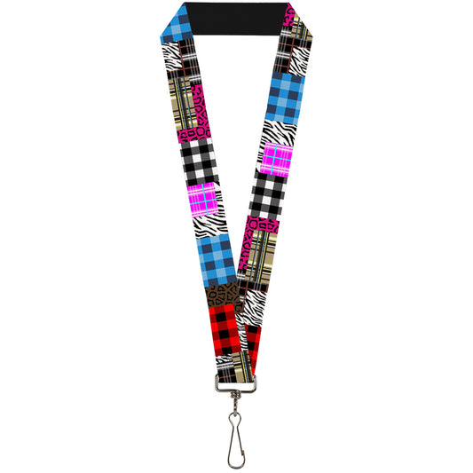 Lanyard - 1.0" - Plaid & Animal Skins