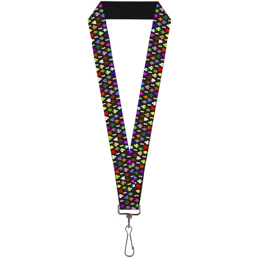 Lanyard - 1.0" - Suits $$$ Black Multi Color