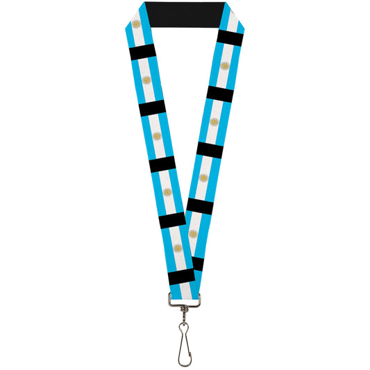 Lanyard - 1.0" - Argentina Flags