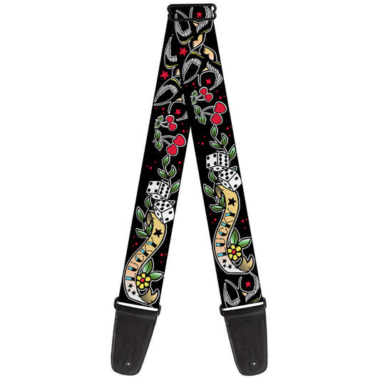 Guitar Strap - Lucky Black