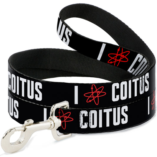 Dog Leash - I "ATOM" COITUS Black/White/Red