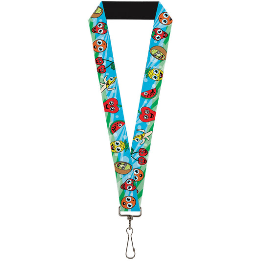 Lanyard - 1.0" - Fruit Cartoon2