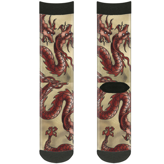 Sock Pair - Polyester - Dragons Tan - CREW