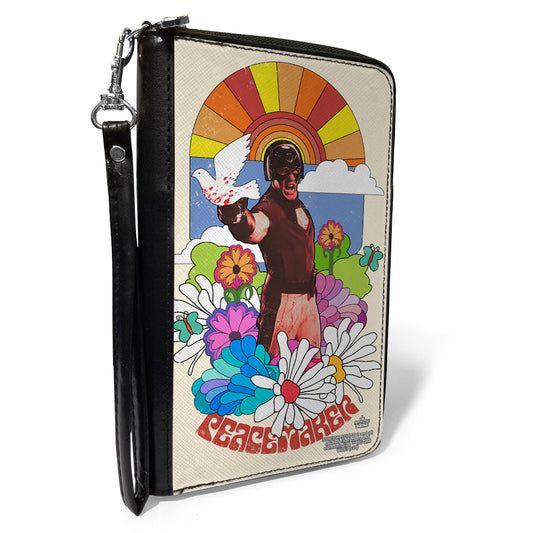 Women's PU Zip Around Wallet Rectangle - The Suicide Squad 2021 The PEACEMAKER Dove Pose