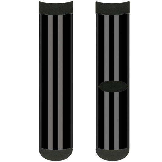Sock Pair - Polyester - Stripes 3Black 2Gray - CREW