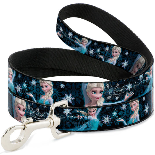 Dog Leash - Elsa the Snow Queen Poses PERFECT AND POWERFUL Blues/White