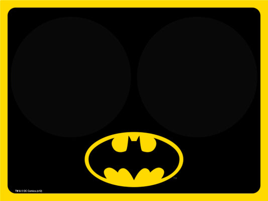 Placemat - Batman Black Yellow w Bowl Markers