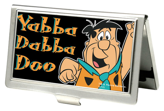 Business Card Holder - SMALL - Fred Pose YABBA DABBA DOO FCG Black