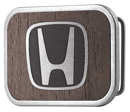 Honda Framed Marquetry Black Walnut Metal - Matte Rock Star Buckle