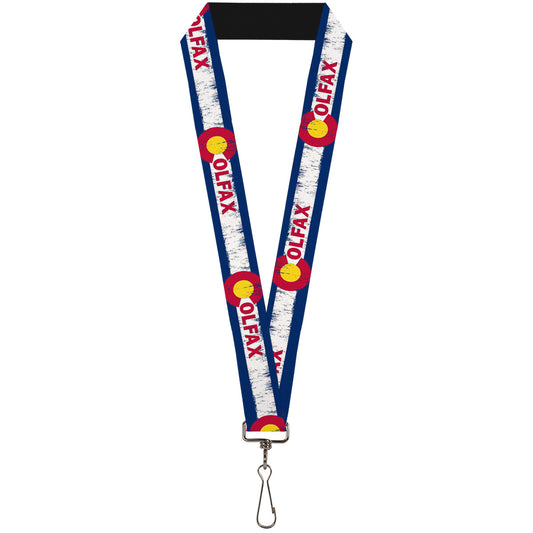 Lanyard - 1.0" - COLFAX Colorado Flag Weathered