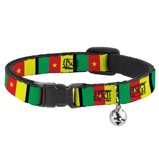 Cat Collar Breakaway - Cameroon Flags
