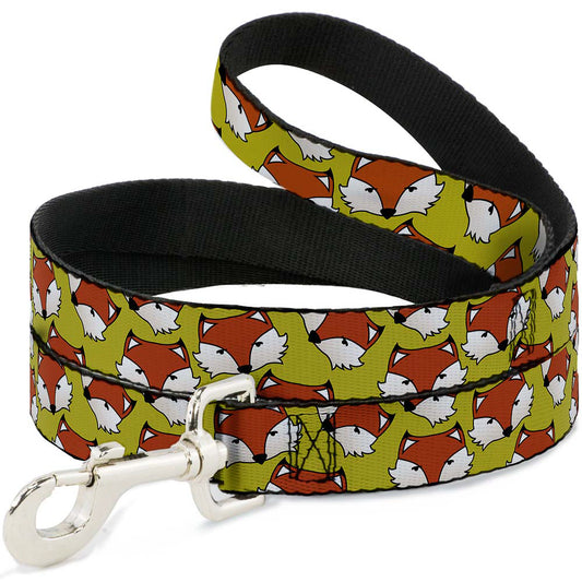 Dog Leash - Fox Face Scattered Warm Olive2