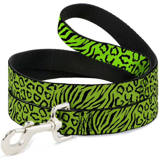 Dog Leash - Cheebra Green/Black