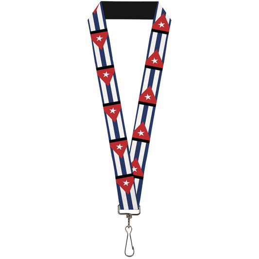 Lanyard - 1.0" - Cuba Flags