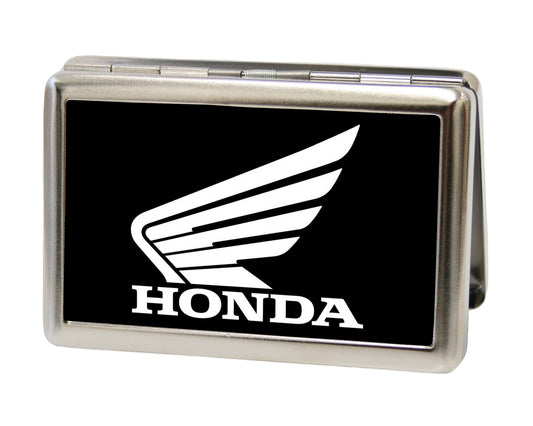 Business Card Holder - LARGE - HONDA Motorcycle FCG Black White