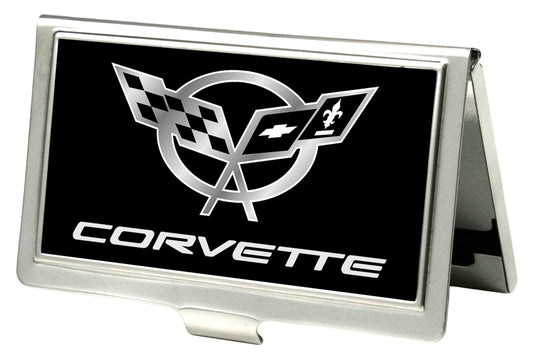 Business Card Holder - SMALL - Corvette FCG Black Silver