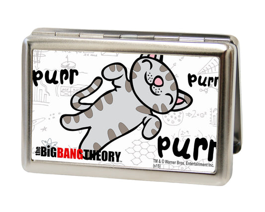 Business Card Holder - LARGE - Soft Kitty PURR, PURR, PURR FCG