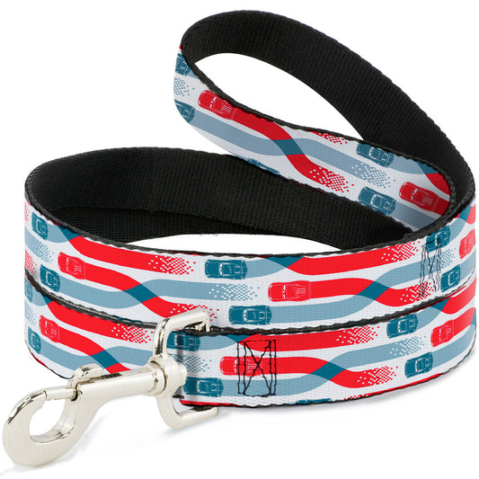 Dog Leash - Cars 3 Cars Crossing White/Blues/Reds