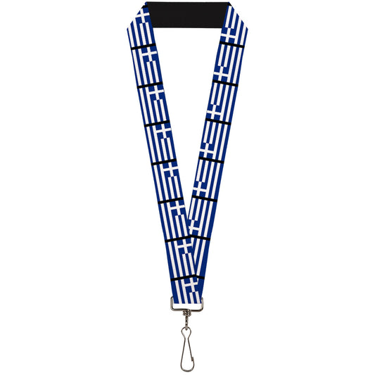 Lanyard - 1.0" - Greece Flags