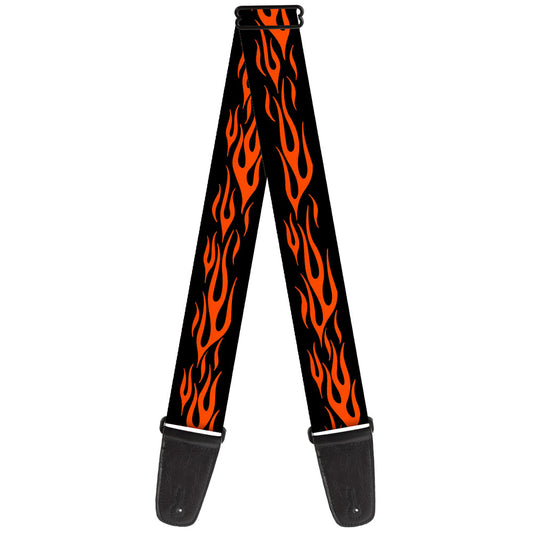 Guitar Strap - Flame Orange