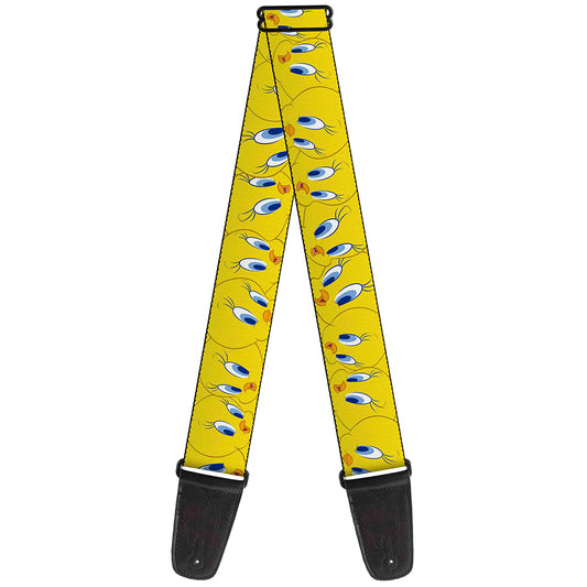 Guitar Strap - Tweety Bird Expressions Yellow