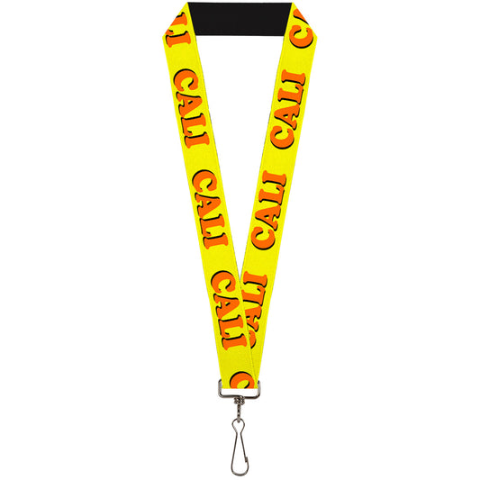 Lanyard - 1.0" - CALI Yellow Orange