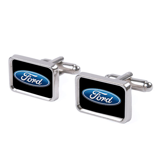 Cufflink Set - Ford Oval Logo FCG Black Blue