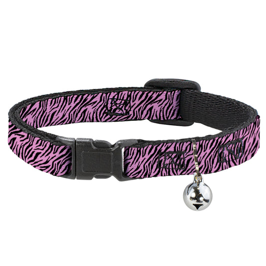 Cat Collar Breakaway - Zebra 2 Baby Pink