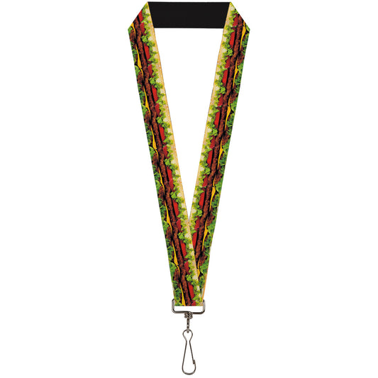 Lanyard - 1.0" - Hamburger Vivid