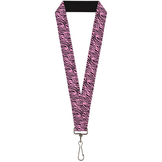 Lanyard - 1.0" - Zebra 2 Baby Pink