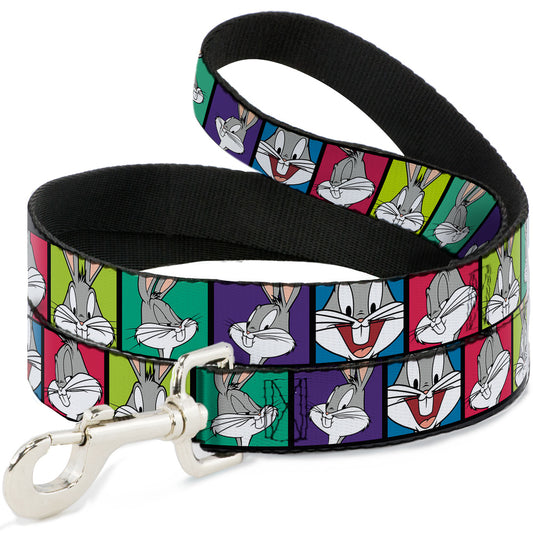 Dog Leash - Bugs Bunny Expression Blocks Multi Color