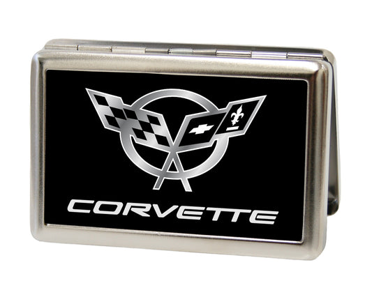 Business Card Holder - LARGE - Corvette FCG Black Silver