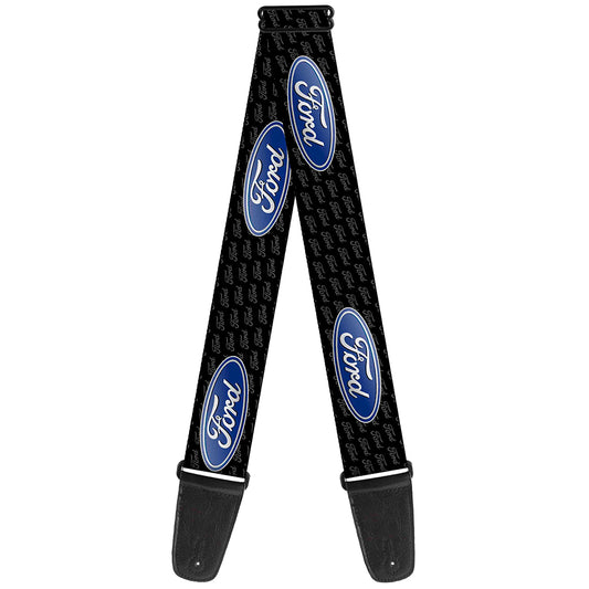 Guitar Strap - Ford Oval REPEAT w Text