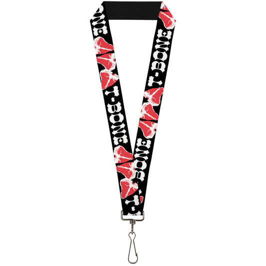 Lanyard - 1.0" - Steaks w T-BONE Text