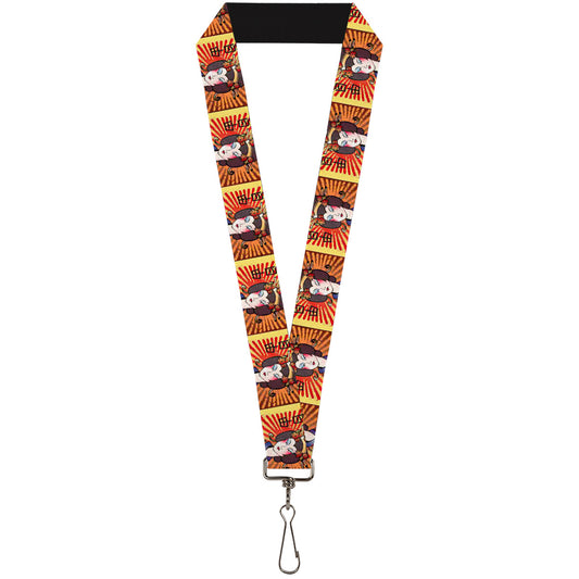 Lanyard - 1.0" - Geisha Distressed Repeat