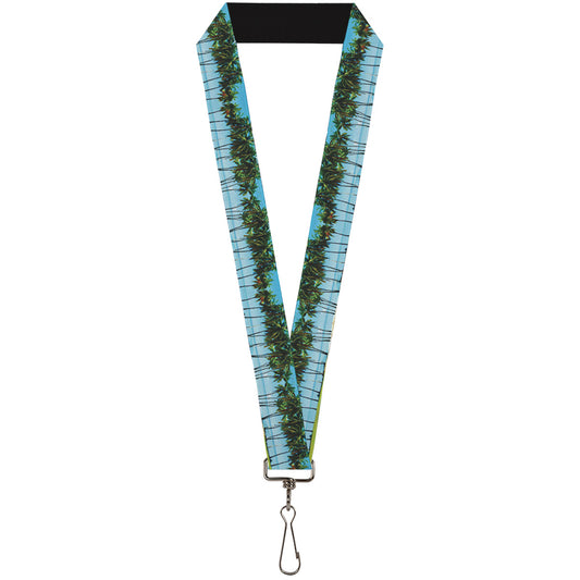 Lanyard - 1.0" - Landscape Beach Palm Trees