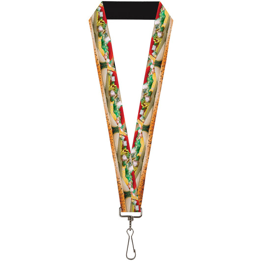 Lanyard - 1.0" - Chicago Style Hot Dog Vivid