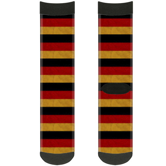 Sock Pair - Polyester - German Flag Distressed - CREW