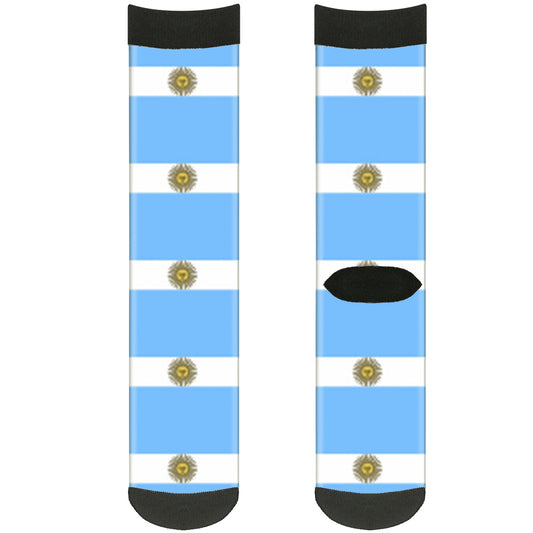 Sock Pair - Polyester - Argentina Flags - CREW