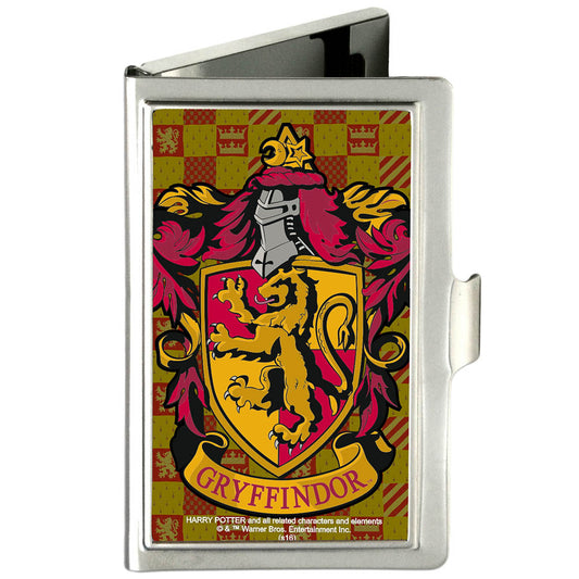 Business Card Holder - SMALL - Harry Potter GRYFFINDOR Crest FCG Gold Burgundy