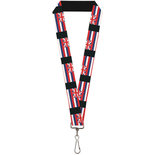 Lanyard - 1.0" - Hawaii Flags