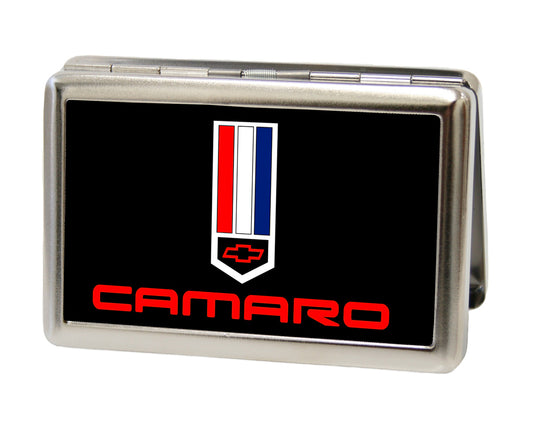 Business Card Holder - LARGE - Camaro Badge FCG Black Red White Blue