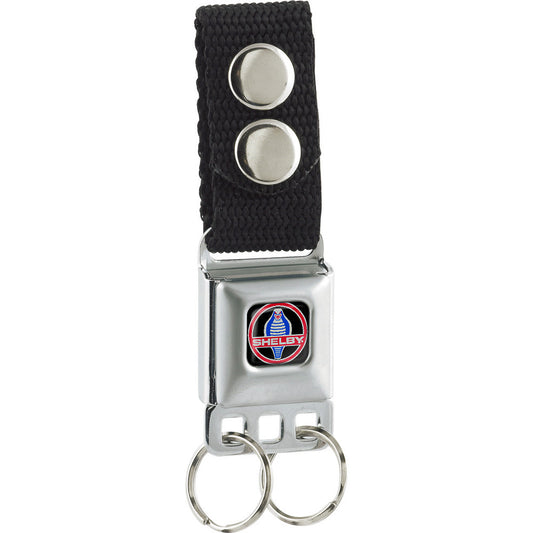 Keychain - SHELBY Cobra Full Color Black Gray Red Blue