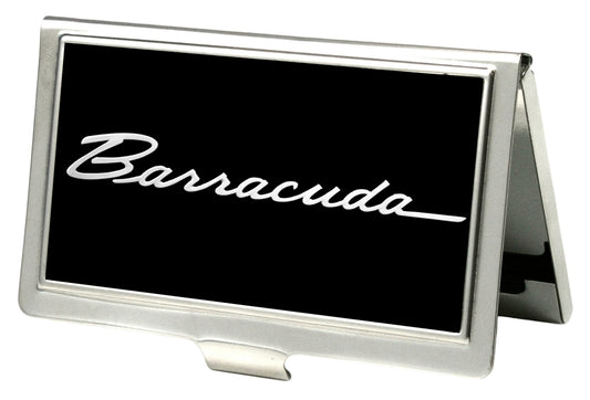 Business Card Holder - SMALL - BARRACUDA Script Logo FCG Black Silver