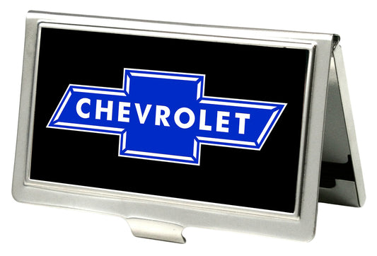 Business Card Holder - SMALL - Chevy Bowtie FCG Black Blue