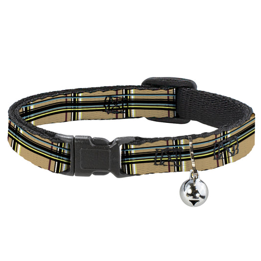 Cat Collar Breakaway - Plaid Tan